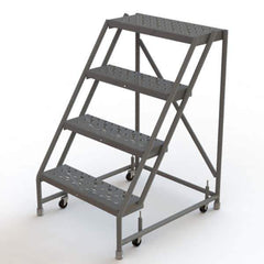 TRI-ARC - Rolling & Wall Mounted Ladders & Platforms Type: Rolling Warehouse Ladder Style: Rolling Platform Ladder - Apex Tool & Supply