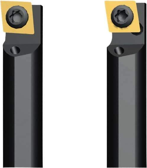 Seco - 6.5mm Min Bore Diam, 70mm OAL, 6mm Shank Diam, A-SCLD Indexable Boring Bar - 10.2mm Max Bore Depth, CDCB 04T0.. Insert, Screw Holding Method - Apex Tool & Supply