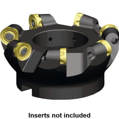 Kennametal - 180mm Cut Diam, 10mm Max Depth, 60mm Arbor Hole, 9 Inserts, RCGX 2006... Insert Style, Indexable Copy Face Mill - KSRM Cutter Style, 10,700 Max RPM, 63mm High, Through Coolant, Series KSRM - Apex Tool & Supply