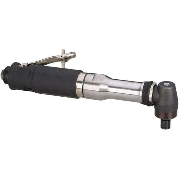 Dynabrade - 1/4" Collet, Angle Handle, Air Angle Die Grinder - 12,000 RPM, Rear Exhaust, 40 CFM, 0.7 hp, 90 psi, 1/4 NPT Inlet - Apex Tool & Supply