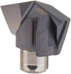 Iscar - Series ICM, 14.61mm Diam Grade IC908 140° Replaceable Drill Tip - Carbide, TiAlN Finish, 14 Seat Size - Apex Tool & Supply