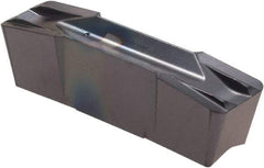 Iscar - 800E120GIF F Grade IC908, 8mm Cutting Width Carbide Grooving Insert - 27mm Max Depth of Cut, Neutral, 1.2mm Corner Radius, TiAlN Finish - Apex Tool & Supply