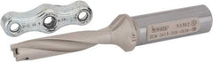 Iscar - 0.413 to 0.429" Diam, 5xD, 2.06" Max Depth, 5/8" Shank Diam, 4.53" OAL, Replaceable Tip Drill - IDI-SG, IDI-SK Insert, DCM Toolholder, Series ChamDrill - Apex Tool & Supply