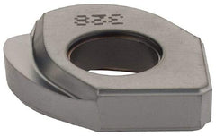 Iscar - HBRD.75 QF Grade IC328 Carbide Milling Insert - TiCN Finish, 0.183" Thick, 3/8" Corner Radius - Apex Tool & Supply