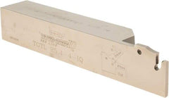 Iscar - External Thread, 1-1/4" Max Depth of Cut, 0.146" Min Groove Width, 5.905" OAL, Left Hand Indexable Grooving Cutoff Toolholder - 1" Shank Height x 1" Shank Width, TAG Insert Style, TGT Toolholder Style, Series Tang-GripIQ - Apex Tool & Supply