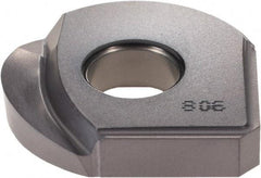 Iscar - HBRD1.0 QF Grade IC908 Carbide Milling Insert - TiAlN Finish, 0.212" Thick, 1/2" Corner Radius - Apex Tool & Supply