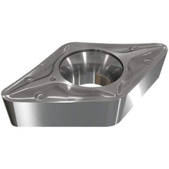 Iscar - DCMT3-2 PF Grade IC9250 Carbide Turning Insert - TiCN/Al2O3/TiN Finish, 55° Diamond, 3/8" Inscr Circle, 5/32" Thick, 1/32" Corner Radius - Apex Tool & Supply
