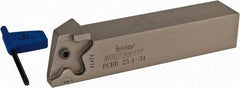 Iscar - PCH, Right Hand, 0.394" Max Depth of Cut, 0.059 to 0.157" Groove Width, Indexable Grooving Tool Holder - PENTA 34.. Insert Compatibility, 1" Shank Height, 1" Shank Width, 5-1/2" OAL - Apex Tool & Supply