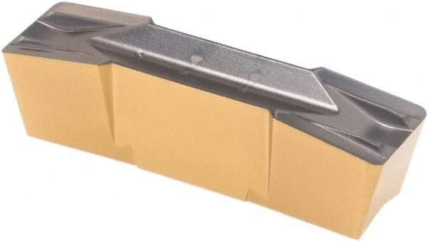 Iscar - 800E080GIF Grade IC808, 8mm Cutting Width Carbide Grooving Insert - 27mm Max Depth of Cut, Neutral, 0.8mm Corner Radius, TiAlN Finish - Apex Tool & Supply