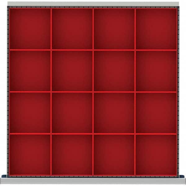 LISTA - 16-Compartment Drawer Divider Layout for 3.15" High Drawers - Apex Tool & Supply