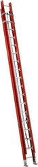 Louisville - 40' High, Type IA Rating, Fiberglass Industrial Extension Ladder - 300 Lb Capacity, 37' Working Length - Apex Tool & Supply