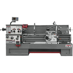 Jet - 16" Swing, 60" Between Centers, 230 Volt, Triple Phase Engine Lathe - 7MT Taper, 7-1/2 hp, 25 to 1,800 RPM, 3-1/8" Bore Diam, 40" Deep x 48" High x 116-1/2" Long - Apex Tool & Supply