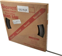 Starrett - 1/2" x 100' x 0.025" Bi-Metal Band Saw Blade Coil Stock - 6 TPI, Toothed Edge, Hook Form, Raker Set, Positive Angle, Constant Pitch, Contour Cutting - Apex Tool & Supply