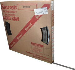 Starrett - 1/2" x 100' x 0.035" Bi-Metal Band Saw Blade Coil Stock - 10 TPI, Toothed Edge, Straight Form, Raker Set, No Rake Angle, Constant Pitch, Contour Cutting - Apex Tool & Supply