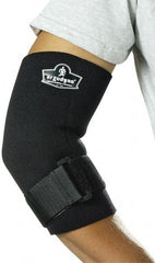 Ergodyne - Size M Neoprene Elbow Sleeve - 10 to 11 Inch, Adjustable Strap, Black - Apex Tool & Supply
