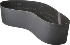 Made in USA - 4" Wide x 36" OAL, 180 Grit, Silicon Carbide Abrasive Belt - Silicon Carbide, Very Fine, Coated, X/Y Weighted Cloth Backing, Wet/Dry, Series S181 - Apex Tool & Supply