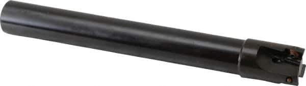 Kennametal - 7/8" Cut Diam, 0.396" Max Depth of Cut, 3/4" Shank Diam, 6.7" OAL, Indexable Square Shoulder End Mill - EC10.., EP10.. Inserts, Cylindrical Shank, 0° Lead Angle, Through Coolant - Apex Tool & Supply