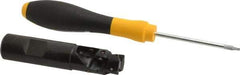 Kennametal - 3/4" Cut Diam, 1.093" Max Depth of Cut, 3/4" Shank Diam, 3.422" OAL, Indexable Square Shoulder Helical End Mill - EC10.., EP10.. Inserts, Weldon Shank, 0° Lead Angle - Apex Tool & Supply