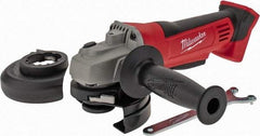 Milwaukee Tool - 4-1/2" Wheel Diam, 9,000 RPM, Cordless Cutoff & Cutoff-Grinder Tool - Right Angle Handle - Apex Tool & Supply