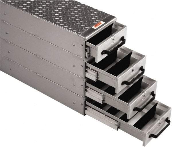 Jobox - 12" Wide x 24" High x 50" Deep Utility Chest - Fits Van Floor or Truck Bed - Apex Tool & Supply