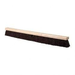 PRO-SOURCE - 36" Heavy Duty Palmyra Push Broom - 4" Bristle Length, Wood Block, Bolt-On Handle Connection, Handle Sold Separately - Apex Tool & Supply