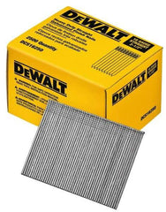 DeWALT - 16 Gauge 2-1/2" Long Finishing Nails for Power Nailers - Grade 2 Steel, Galvanized Finish, Straight Stick Collation - Apex Tool & Supply