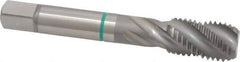 Guhring - M16x2.00 Metric Coarse 4 Flute 6H Modified Bottoming Spiral Flute Tap - Cobalt, Bright Finish, 3-13/16" OAL, Right Hand Flute, Right Hand Thread, Series 3918 - Apex Tool & Supply
