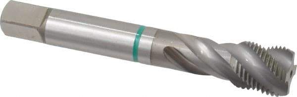 Guhring - 5/8-18 UNF 4 Flute 2B Modified Bottoming Spiral Flute Tap - Cobalt, Bright Finish, 3-13/16" OAL, Right Hand Flute, Right Hand Thread, Series 3920 - Apex Tool & Supply