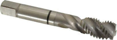 Guhring - 5/8-11 UNC 3 Flute 2B Modified Bottoming Spiral Flute Tap - Cobalt, Bright Finish, 3.813" OAL, Right Hand Flute, Right Hand Thread, Series 3931 - Apex Tool & Supply