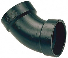 NIBCO - 4", ABS Drain, Waste & Vent Pipe 45 Elbow - Hub x Hub - Apex Tool & Supply