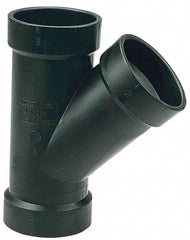 NIBCO - 6 x 6 x 3", ABS Drain, Waste & Vent Pipe - Hub x Hub x Hub - Apex Tool & Supply
