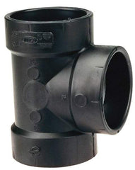 NIBCO - 3 x 3 x 2", ABS Drain, Waste & Vent Pipe Vent Tee - Hub x Hub x Hub - Apex Tool & Supply