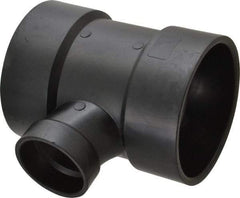 NIBCO - 4 x 4 x 2", ABS Drain, Waste & Vent Pipe Sanitary Tee - Hub x Hub x Hub - Apex Tool & Supply