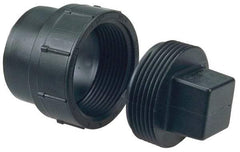 NIBCO - 6", ABS Drain, Waste & Vent Pipe Cleanout Adapter - Spig x CO with Plug - Apex Tool & Supply