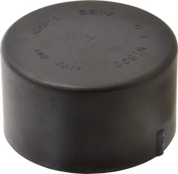 NIBCO - 3", ABS Drain, Waste & Vent Pipe End Cap - Hub - Apex Tool & Supply
