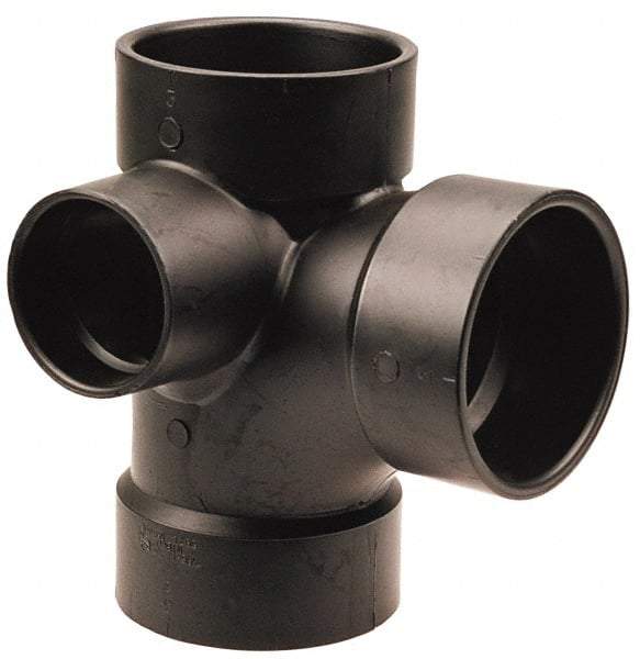 NIBCO - 3 x 3 x 3 x 2", ABS Drain, Waste & Vent Pipe - All Hub - Apex Tool & Supply