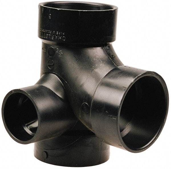 NIBCO - 3 x 3 x 3 x 1-1/2", ABS Drain, Waste & Vent Pipe - All Hub - Apex Tool & Supply