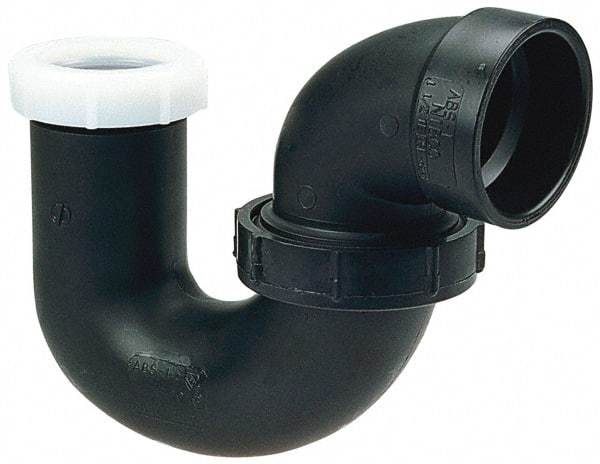 NIBCO - 1-1/4", ABS Drain, Waste & Vent Pipe P Trap with Union - Hub x SJ - Apex Tool & Supply