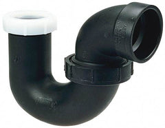NIBCO - 1-1/4", ABS Drain, Waste & Vent Pipe P Trap with Union - Hub x SJ - Apex Tool & Supply