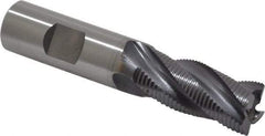 OSG - 3/4" Diam, Fine Pitch, 1-5/8" LOC, 4 Flute Cobalt Roughing Square End Mill - TiCN Finish, 3-7/8" OAL, 3/4" Shank Diam, Single End, Centercutting, 30° Helix - Apex Tool & Supply