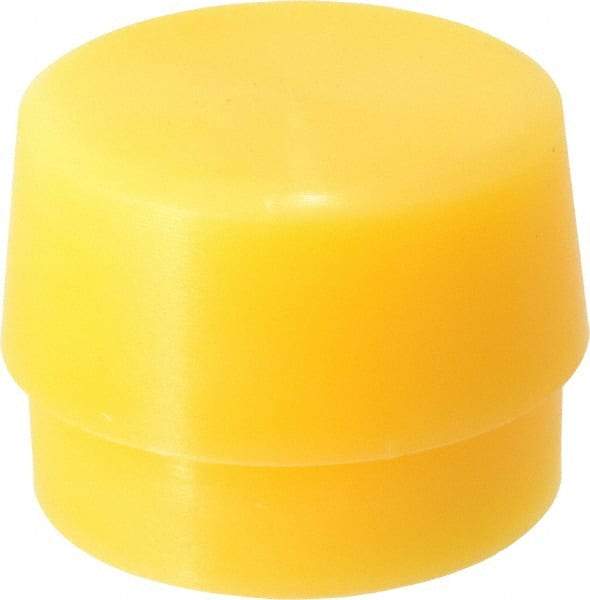 Garland - 2" Face Diam, Grade Extra Hard, Yellow Hammer Tip/Face - Plastic - Apex Tool & Supply