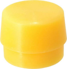 Garland - 2" Face Diam, Grade Extra Hard, Yellow Hammer Tip/Face - Plastic - Apex Tool & Supply