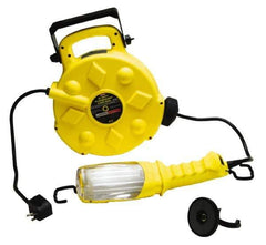 Bayco - 120 Volt, 26 Watt, Electric, Fluorescent Portable Handheld Work Light - 50' Cord, 1 Head, 1,800 Lumens, Polypropylene, 384mm Long x 351mm Wide x 135mm High - Apex Tool & Supply