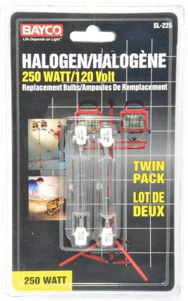 Bayco - 3 Inch Long, Portable Work Light Replacement Bulb - 250 Watt, 110/120 VAC, 120 V For Bayco Models: 1075 & 1082. - Apex Tool & Supply