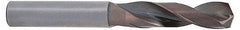 Accupro - #31 140° Solid Carbide Jobber Drill - AlTiN Finish, Right Hand Cut, Spiral Flute, Straight Shank, 2" OAL, Notched Point - Apex Tool & Supply