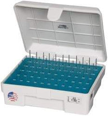 Meyer Gage - 65 Piece, 0.22-1.5 mm Diameter Plug and Pin Gage Set - Minus 0.0001 Inch Tolerance, Class Z - Apex Tool & Supply