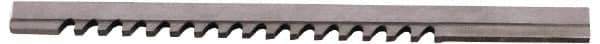 Value Collection - 7/8" Keyway Width, Style F, Keyway Broach - High Speed Steel, Bright Finish, 1" Broach Body Width, 1" to 6" LOC, 20-1/4" OAL - Apex Tool & Supply