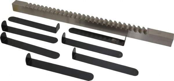 Value Collection - 1" Keyway Width, Style F, Keyway Broach - High Speed Steel, Bright Finish, 1" Broach Body Width, 1" to 6" LOC, 20-1/4" OAL - Apex Tool & Supply