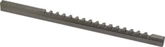 Value Collection - 5mm Keyway Width, Style B-1, Keyway Broach - High Speed Steel, Bright Finish, 1/4" Broach Body Width, 19/64" to 1-11/16" LOC, 6-3/4" OAL - Apex Tool & Supply