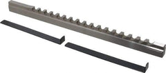 Value Collection - 10mm Keyway Width, Style D-1, Keyway Broach - High Speed Steel, Bright Finish, 9/16" Broach Body Width, 1" to 6" LOC, 13-7/8" OAL - Apex Tool & Supply
